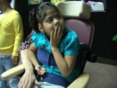 Child in wheelchair