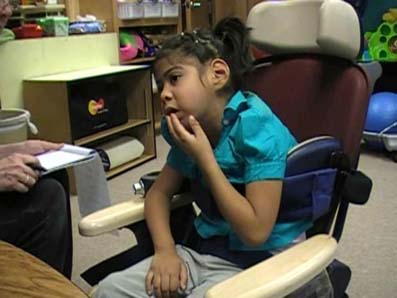 young girl in wheelchair