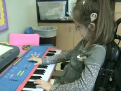 girl listening to radio