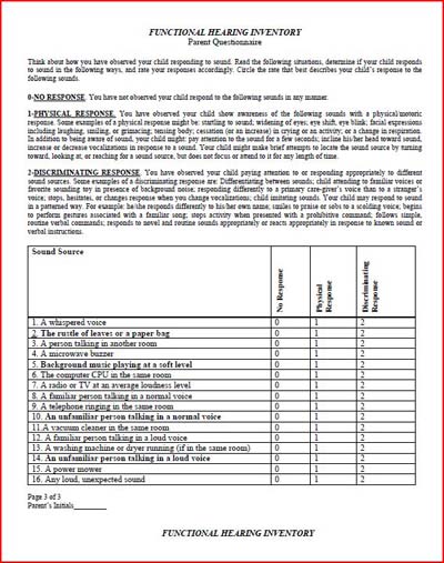 materials needed for FHI